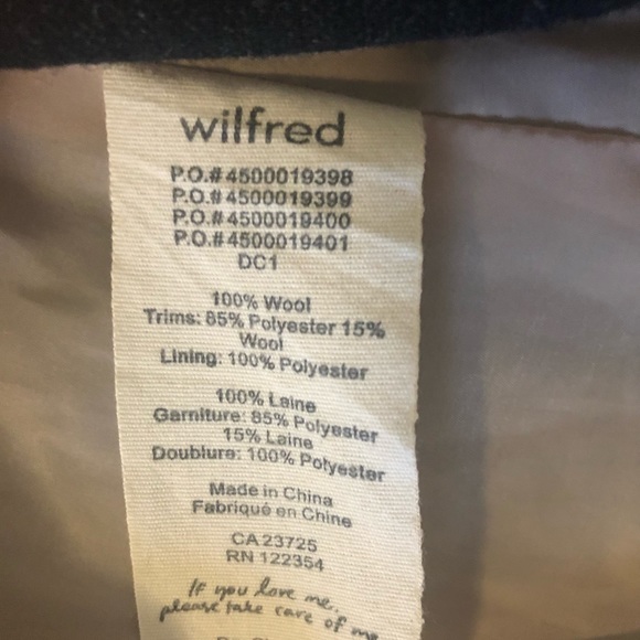 Wilfred Wool Blazer Black Size 0 - Picture 5 of 5